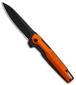 Brous Blades Icon Liner Lock Flipper Knife Orange Blackout (3.25" Black)