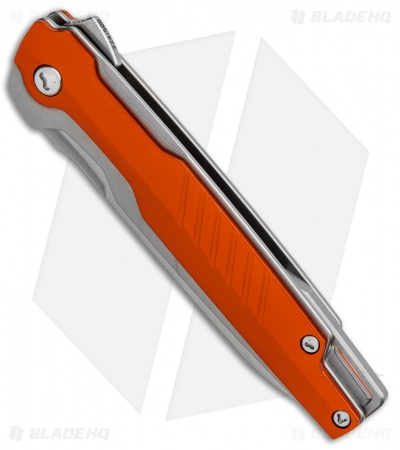 Brous Blades Icon Liner Lock Flipper Knife Orange (3.25" Stonewash)