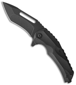 Brous Blades Reloader Liner Lock Knife Black Polymer (3.6" Acid Stonewash D2)