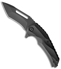 Brous Blades Reloader Liner Lock Knife Black Polymer (3.6" Black D2)