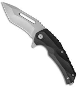 Brous Blades Reloader Liner Lock Knife Black Polymer (3.6" Stonewash D2)