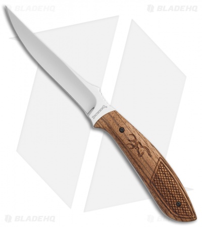 Browning Featherweight Classic Fixed Blade Knife Wood (4.4" Satin)