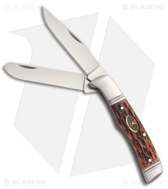 Browning Joint Venture Knife Brown Jigged Bone Satin