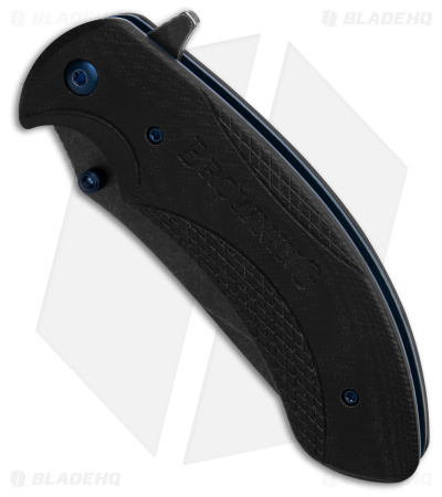 Browning Patriot Folder Large G-10 Black (3.5" Black Stonewash)