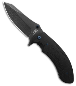 Browning Patriot Folder Large G-10 Black (3.5" Black Stonewash)