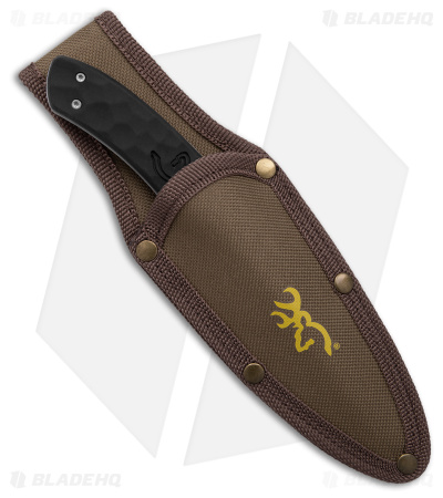 Browning Primal Gut Tool Fixed Blade Knife Black Polymer (3.5" Satin) - Boxed