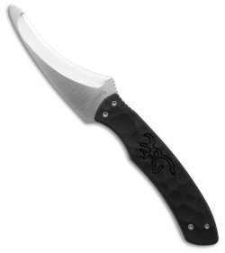 Browning Primal Gut Tool Fixed Blade Knife Black Polymer (3.5" Satin) - Boxed