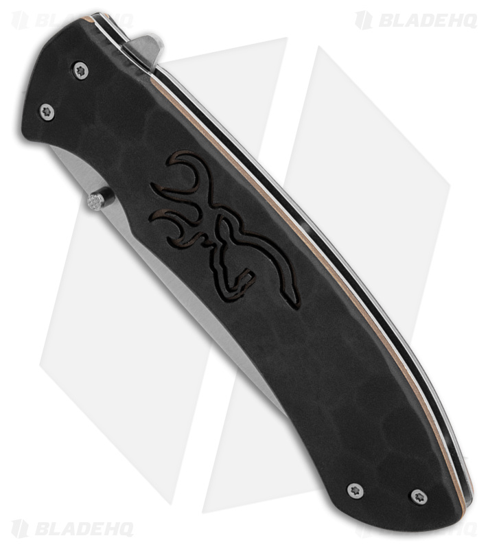 Browning Primal Large Liner Lock Knife Black (3.88" Satin)