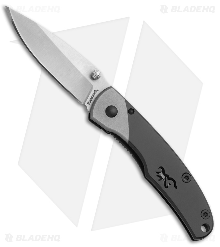 Browning Small Mountain Ti2 Frame Lock Knife Gray (2.25" Satin)