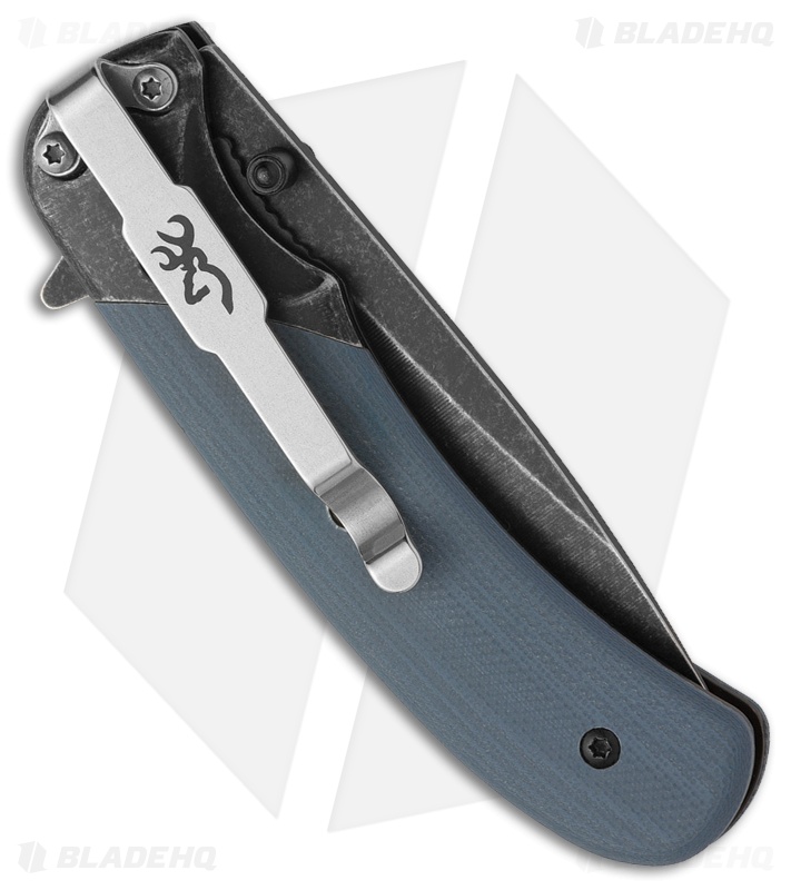 Browning Range Liner Lock Knife Blue G-10 (2.75" Black SW)