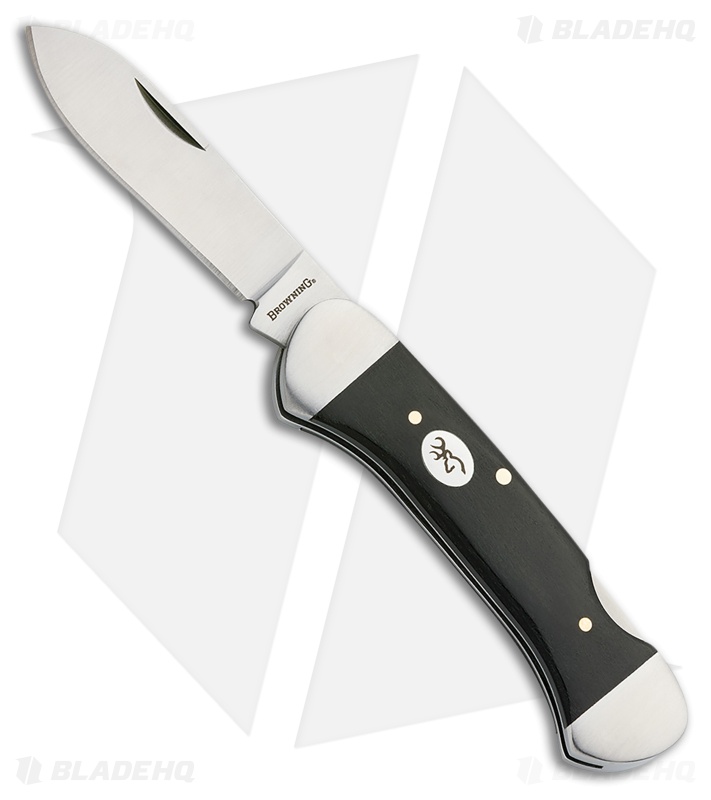 Browning Vintage Whitetail Slip Joint Knife Black Wood (2.5" Satin)