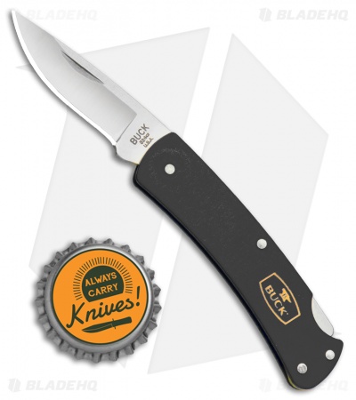 Buck Alumni Lockback Knife Black Al (1.8" Stonewash) 0524BKS