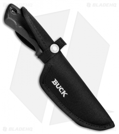 Buck BuckLite Max II Large Guthook Fixed Blade Knife (4" Stonewash) 0685BKG