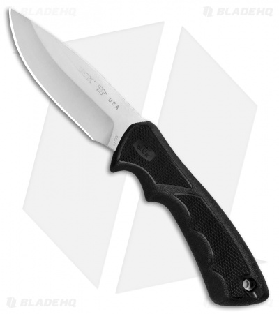 Buck BuckLite Max II Large Fixed Blade Knife Black (4" Stonewash) 0685BKS