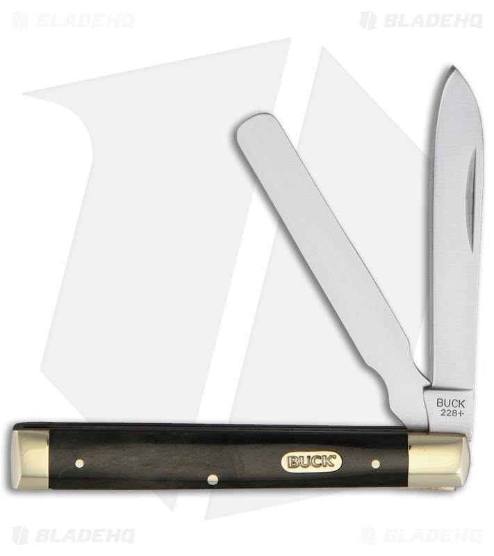 Buck 12623 Doctor's Folding Knife Black Bone + Spear Point/Spatula