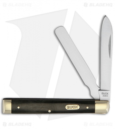 Buck 12623 Doctor's Folding Knife Black Bone (2.8" Spear Point/Spatula)