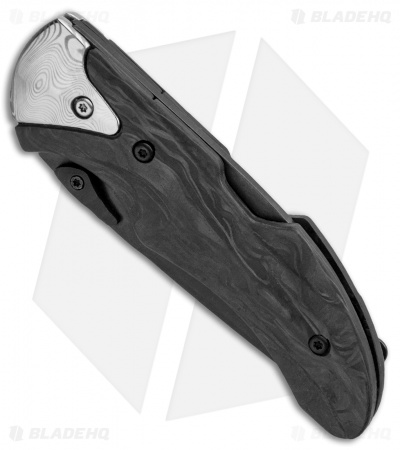 Buck Fluid X1 Legacy Collection L.E. Lockback Knife Marble CF (3" Black)