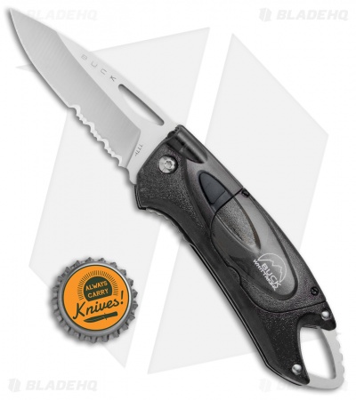 Buck Lumina LED Liner Lock Knife Smoke (3" Satin Serr)