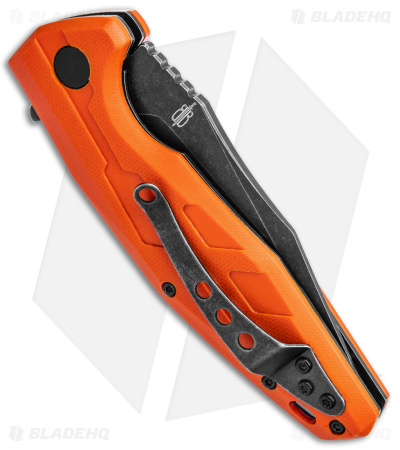 Buck N Bear Chameleon Liner Lock Knife Orange G-10 (3.6" Black SW)