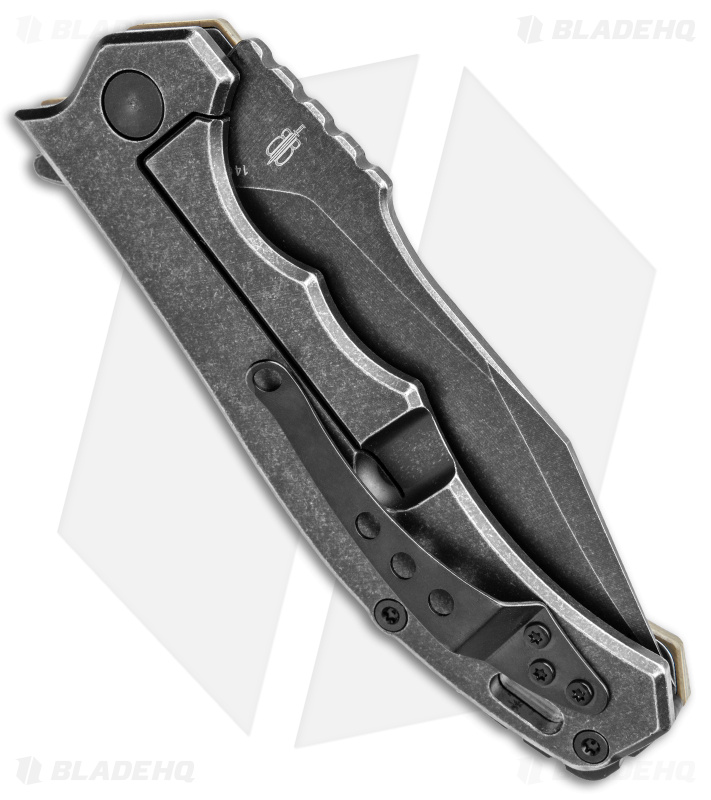 Buck N Bear EDC Diesel Frame Lock Knife CF/OD Green G-10 (4" Black SW)