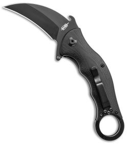 Buck N Bear Tactical Karambit Liner Lock Knife Black G-10  (2.5&quot; Black) | 152077