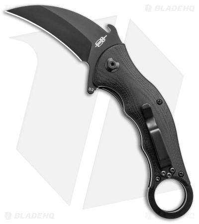 Tactical Karambit Folding Knife - Buck N Bear | Black G-10 - Blade HQ