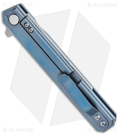 Buck N Bear Thunderbird Frame Lock Knife Blue/Brown Titanium (3.5" Satin)