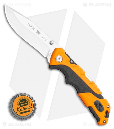 Buck Pursuit Large Lockback Knife Orange GFN (3.625" S35VN) 0659ORS-B