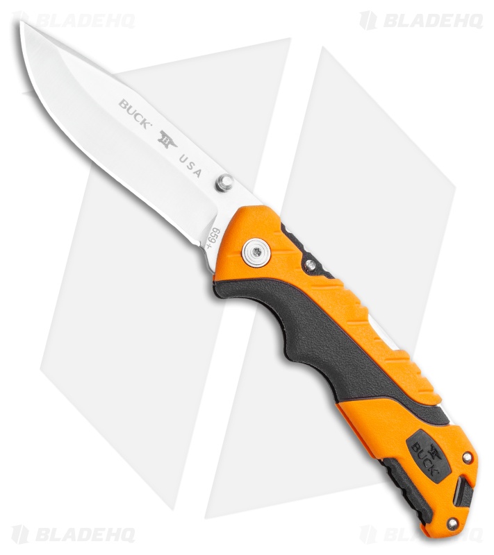 Buck Pursuit Large Lockback Knife Orange GFN (3.625" S35VN) 0659ORS-B