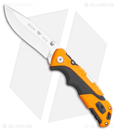 Buck Pursuit Large Lockback Knife Orange GFN (3.625
