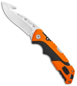 Buck Pursuit Pro Large 3.5" Guthook Lockback Knife - S35VN / Orange