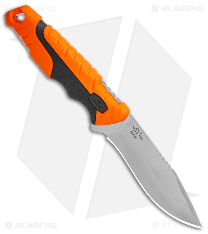 Buck Pursuit Pro Large 4.5" Fixed Blade Knife - S35VN / Orange