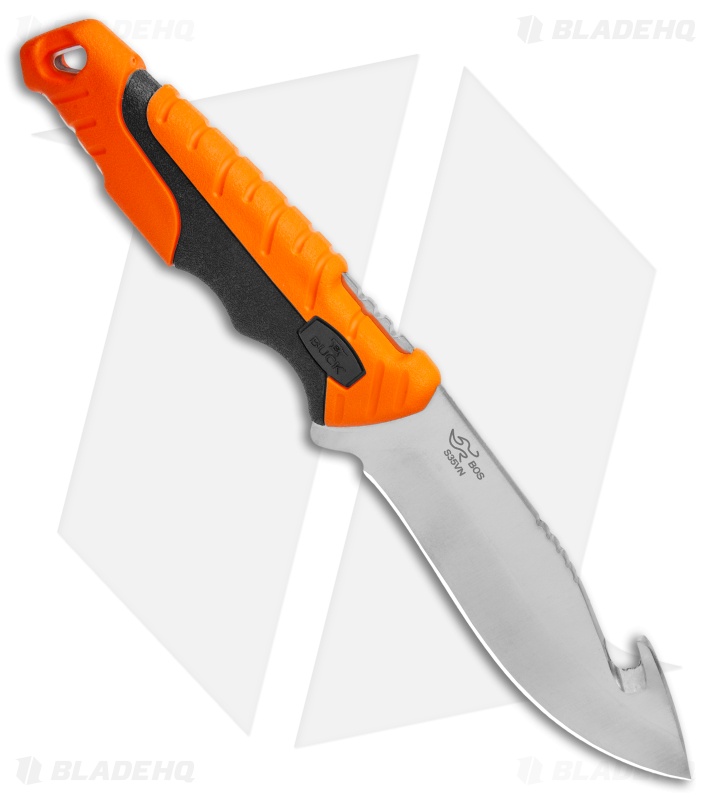 Buck Pursuit Pro Small Fixed Blade Knife | Orange + Guthook