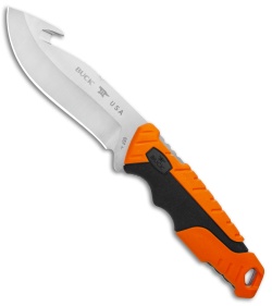 Buck Pursuit Pro Large 4.5" Guthook Fixed Blade - S35VN / Orange