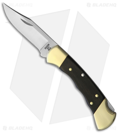 Buck Ranger 112 Finger Grooved Wood Handle Knife