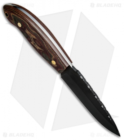 Buck N Bear Tactical Hunter Fixed Blade Camo Micarta (4.25" Black)