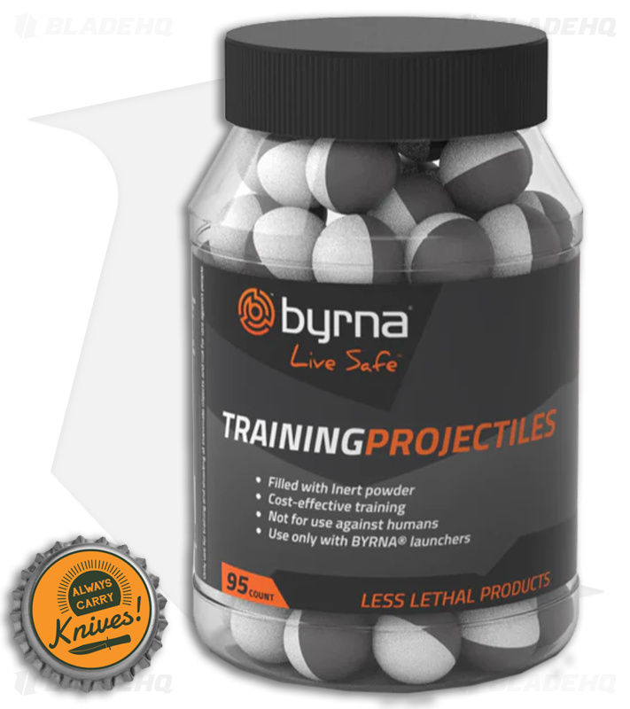 Byrna Technologies Inert Training Projectiles Gray/White (95 Count)