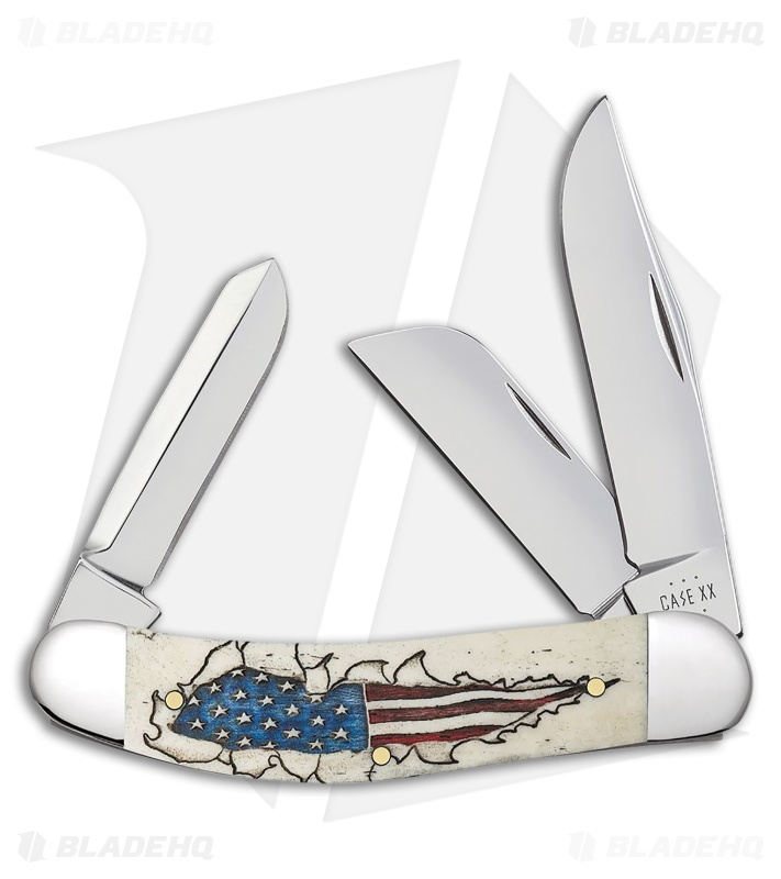 Case Cutlery Sowbelly Natural Smooth Bone Flag (2.75 Polished