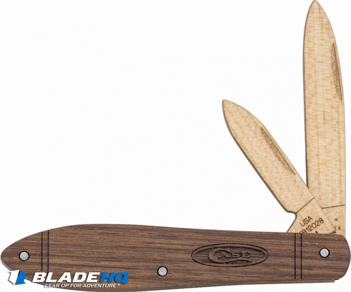 Case Knives Teardrop Jack Wooden Knife Kit 3.5" Wood 12028