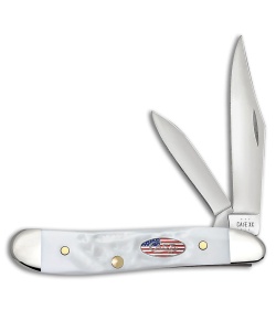 Case Knives Peanut Knife 2.75" White Jigged Synthetic (6220 SS) 14105