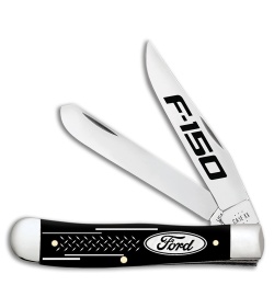 Case Cutlery Trapper Ford Smooth Black Synthetic (3.25 Polished)