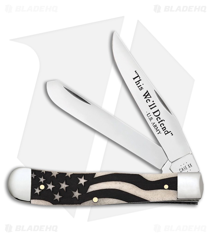 Case Cutlery U.S. Army Trapper Natural Smooth Bone (3.25" Polished)