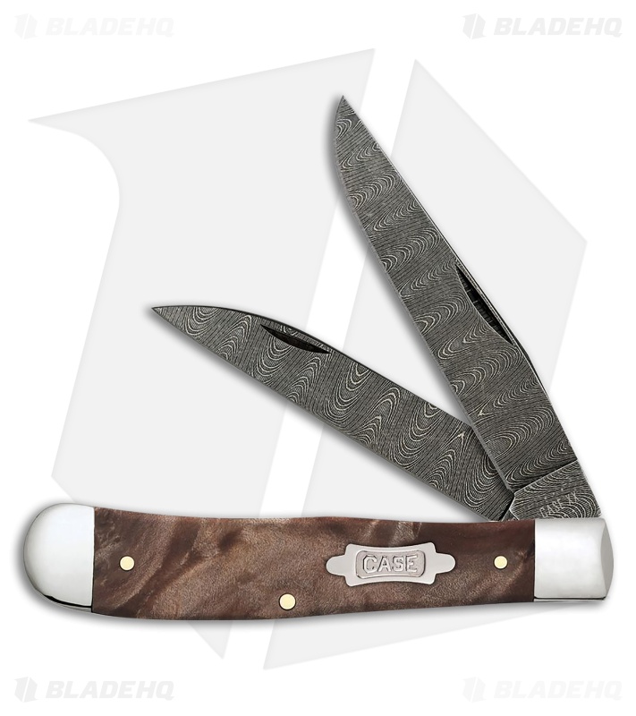 Case Knives Trapper Knife Maple Burl Wood 7254W DAM