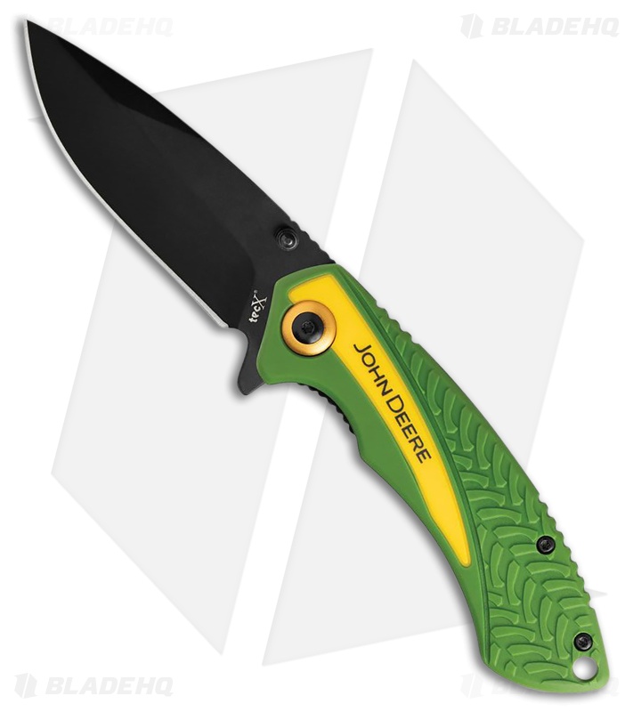 Case Cutlery John Deere Linerlock TecX Yellow and Green Nylon (3.25" Black)