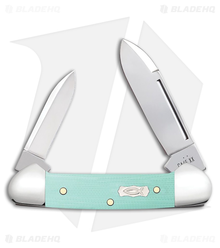 Case Cutlery Baby Butterbean Seafoam Green G 10 (1.90" Polish)