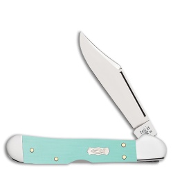 Case Cutlery Mini Copperlock Seafoam Green G 10 (2.72" Polish)