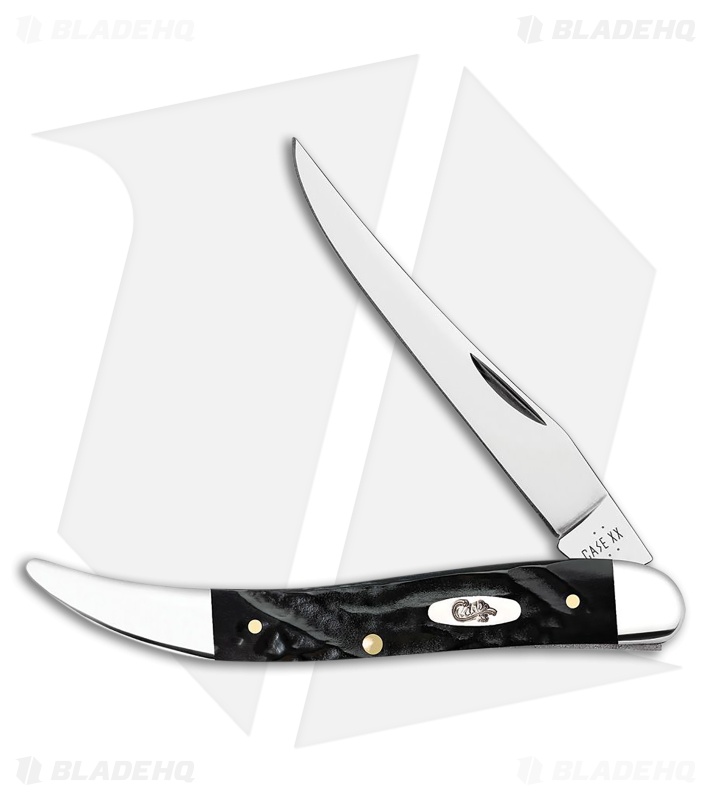 Case Cutlery Toothpick Jigged Rough Black Synthetic (2.42" Satin)