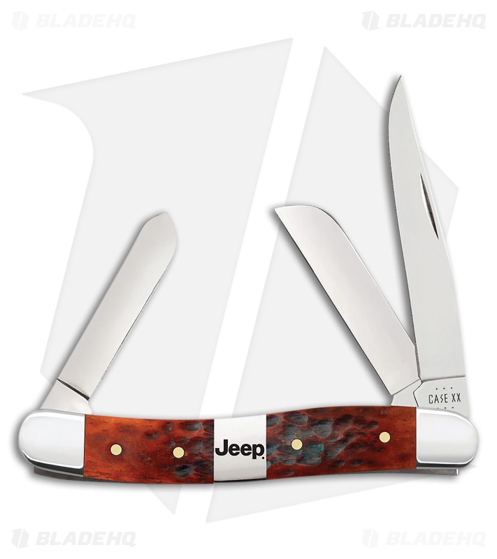 Case Cutlery Medium Stockman Jeep Chestnut Jigged Bone (2.625 Polished)