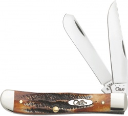 Case Trapper Knife 4.125" 6.5 Bonestag Jigged Bone (6.5254 SS) 3573