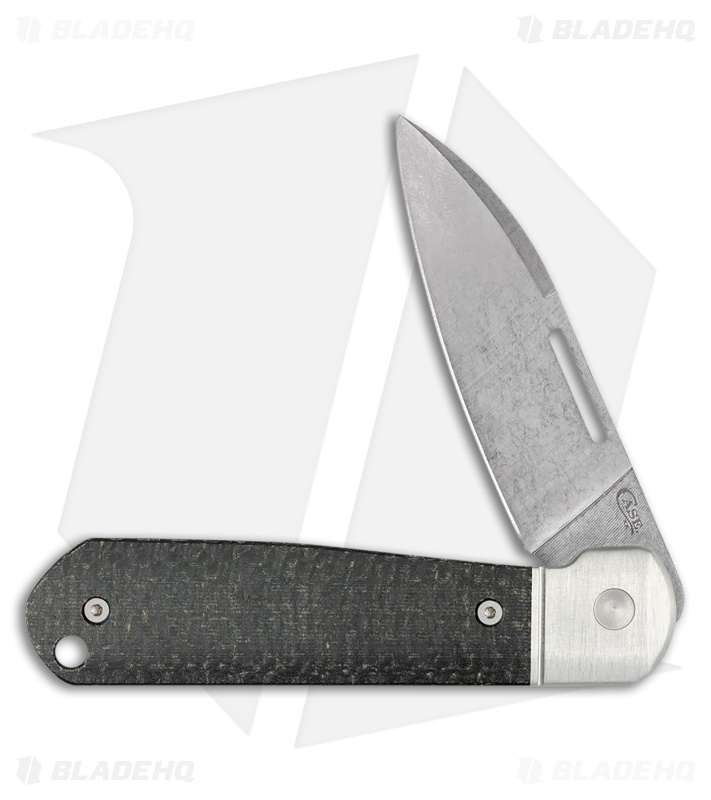 Case Cutlery Highbanks Slip Joint Black Burlap (2.875 Stonewash)
